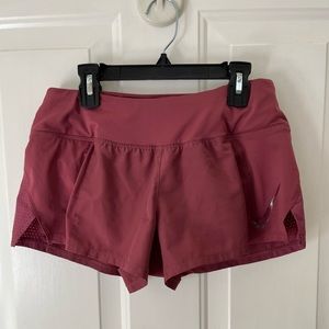 Nike: shorts, burgundy, size S
